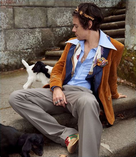 Harry Styles x Gucci's Cruise 2019 Tailoring Campaign.